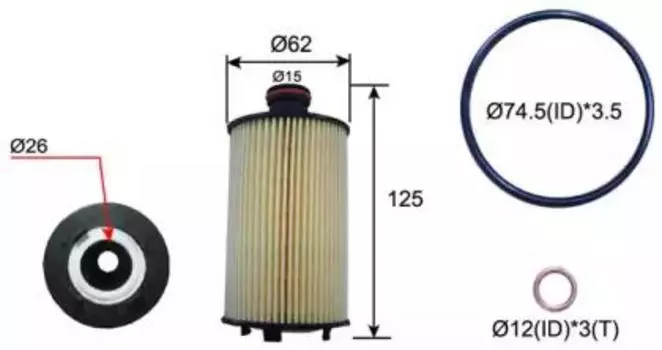 Фильтр масляный JS OE14001