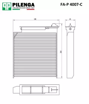 ФИЛЬТР САЛОННЫЙ УГОЛЬНЫЙ (ЗАМЕНЕН С FA-P 2505)