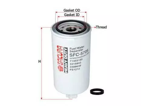 ФИЛЬТР ТОПЛИВНЫЙ СЕПАРАТОР SAKURA SFC5705