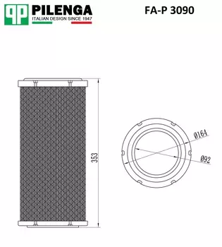 ФИЛЬТР ВОЗДУШНЫЙ FA-P3090