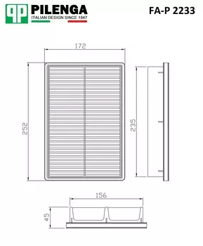 ФИЛЬТР ВОЗДУШНЫЙ HYUNDAI TUCSON, KIA SPORTAGE 2.0CRDI 06-10