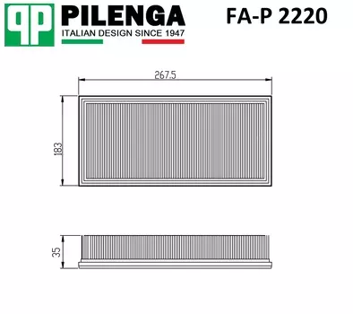 ФИЛЬТР ВОЗДУШНЫЙ TOYOTA CAMRY (50) 2.4