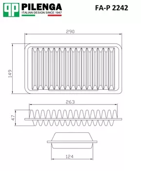 ФИЛЬТР ВОЗДУШНЫЙ TOYOTA COROLLA 120