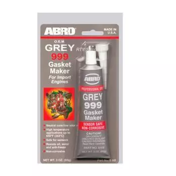 Герметик прокладок силиконовый ABRO 999 GREY GASKET MAKER, 85г