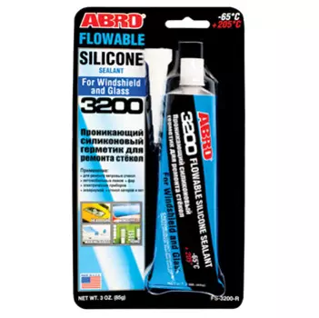 Герметик проникающий силиконовый для ремонта стекол ABRO 3200, 85г