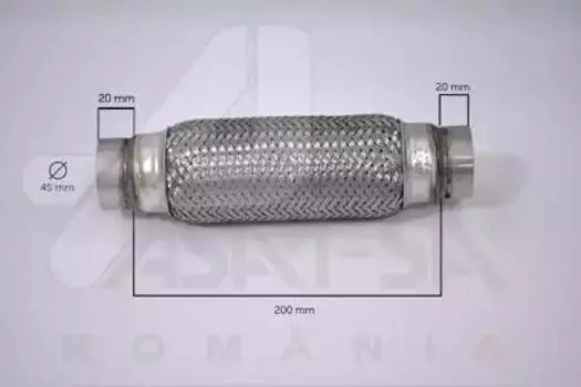 ГОФРА ГЛУШИТЕЛЯ 45200 MM