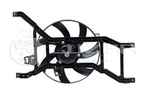 Э/ВЕНТИЛЯТОР ОХЛ С КОЖУХОМ ДЛЯ А/М LADA LARGUS (12-)/RENAULT LOGAN (08-) (LFC 0955)