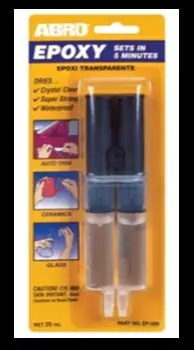 Эпоксидный клей в шприце ABRO EPOXY