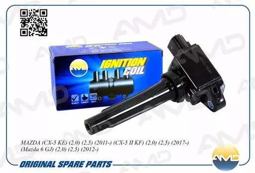 КАТУШКА ЗАЖИГАНИЯ PE20-18-100A/AMD EL1166 AMD