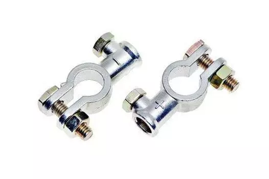 КЛЕММЫ АКБ В КОМПЛЕКТЕ ЦИНК 95ММ.КВ. ПОД БОЛТ М8 (SBT 011)