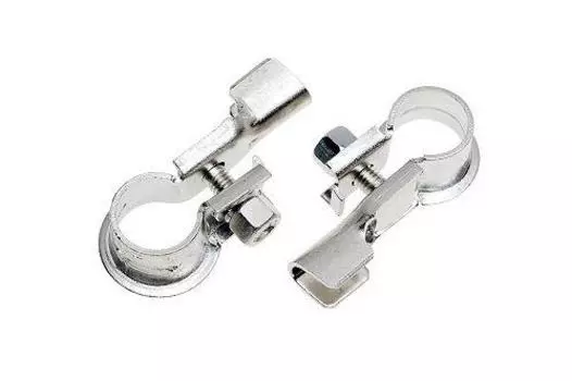 КЛЕММЫ АКБ В КОМПЛЕКТЕ ЛАТУНЬ С ЦИНКОВЫМ ПОКРЫТИЕМ, ДО 50ММ КВ ОБЖИМ И ПАЙКА (SBT 016)