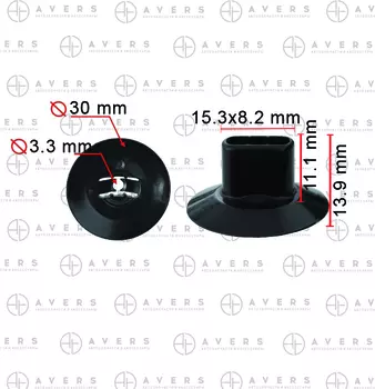 КЛИПСА КРЕПЛЕНИЯ ПОДКРЫЛКА REN LOG, VAZ