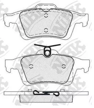 КОЛОДКА ТОРМОЗНАЯ ДИСКОВАЯ