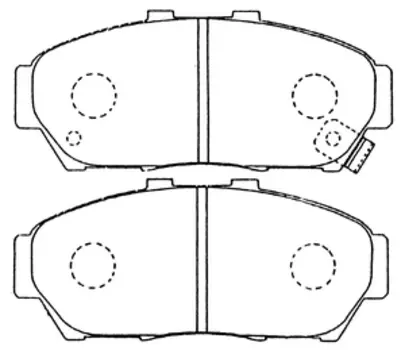 КОЛОДКИ ТОРМ.HONDA INTEGRA
