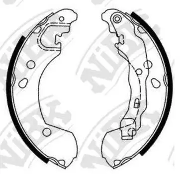 КОЛОДКИ ТОРМОЗНЫЕ БАРАБАННЫЕ