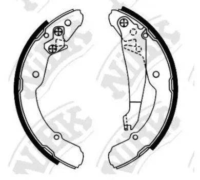 КОЛОДКИ ТОРМОЗНЫЕ БАРАБАННЫЕ