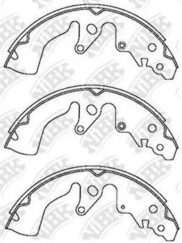 КОЛОДКИ ТОРМОЗНЫЕ БАРАБАННЫЕ