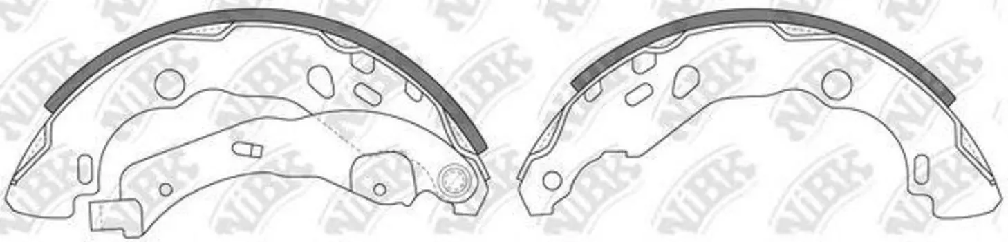 КОЛОДКИ ТОРМОЗНЫЕ БАРАБАННЫЕ