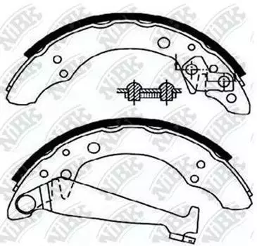 КОЛОДКИ ТОРМОЗНЫЕ БАРАБАННЫЕ