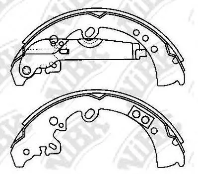 КОЛОДКИ ТОРМОЗНЫЕ БАРАБАННЫЕ