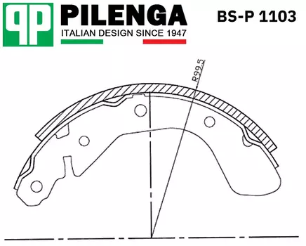 КОЛОДКИ ТОРМОЗНЫЕ БАРАБАННЫЕ CHEVROLET - AVEO (05-)