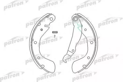 КОЛОДКИ ТОРМОЗНЫЕ БАРАБАННЫЕ CHEVROLET: NUBIRA СЕДАН 05-, DAEWOO: ESPERO 95-99,