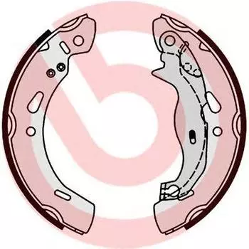 КОЛОДКИ ТОРМОЗНЫЕ БАРАБАННЫЕ К-Т FORD FIESTA VI 06 08- R FORD FIESTA VAN 01 09- R