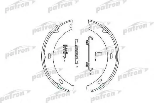 КОЛОДКИ ТОРМОЗНЫЕ БАРАБАННЫЕ MERCEDES-BENZ: 190 82-93, A-CLASS 99-04, A-CLASS 04