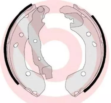 КОЛОДКИ ТОРМОЗНЫЕ БАРАБАННЫЕ RENAULT MODUS F JP0_