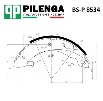 КОЛОДКИ ТОРМОЗНЫЕ БАРАБАННЫЕ ЗАДНИЕ (203ММ) LUCAS