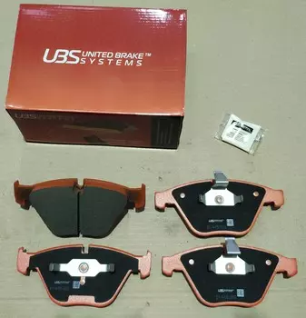 КОЛОДКИ ТОРМОЗНЫЕ BMW 5 (E60) 2.0-4.5 03-, 7 (E65) 3.0-4.5 01-09 ПЕРЕДНИЕ, В КОМПЛЕКТЕ СО СМАЗКОЙ (5Г)