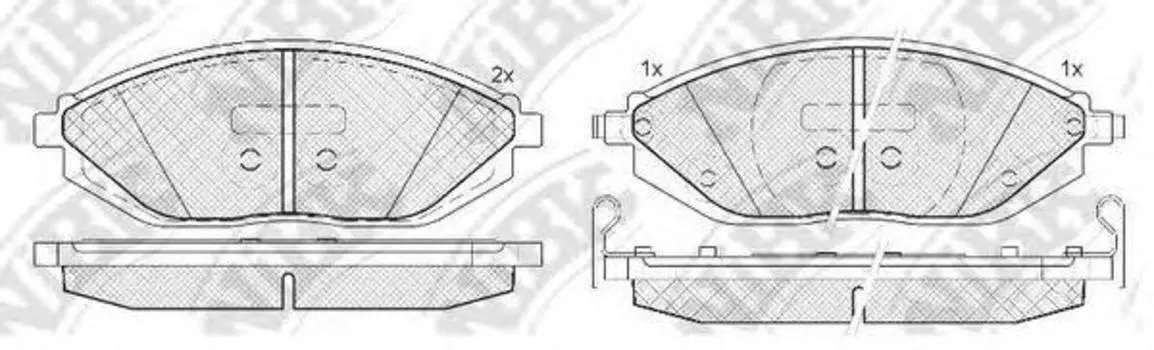 КОЛОДКИ ТОРМОЗНЫЕ ДИСКОВЫЕ