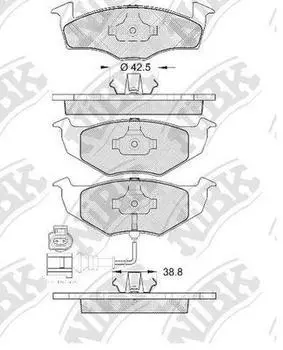 КОЛОДКИ ТОРМОЗНЫЕ ДИСКОВЫЕ