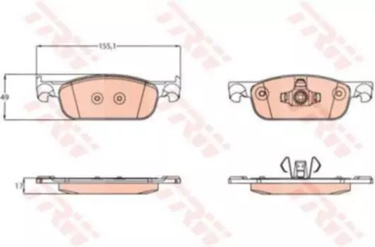 КОЛОДКИ ТОРМОЗНЫЕ ДИСКОВЫЕ