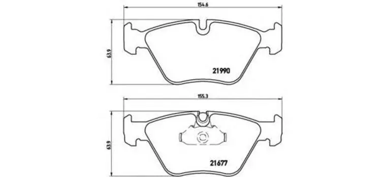 КОЛОДКИ ТОРМОЗНЫЕ ДИСКОВЫЕ К-Т BMW 5 (E39) 520 D 02