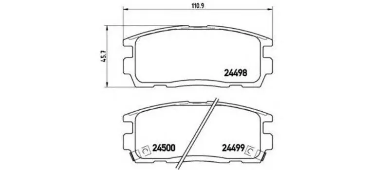 КОЛОДКИ ТОРМОЗНЫЕ ДИСКОВЫЕ К-Т CHEVROLET CAPTIVA 2.0 D KW 93 10