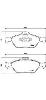 КОЛОДКИ ТОРМОЗНЫЕ ДИСКОВЫЕ К-Т FORD AUSTRALIA FIESTA HATCHBACK (WP WQ) 04/04- / FORD FIESTA BOX