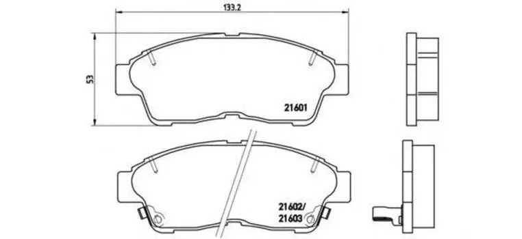 КОЛОДКИ ТОРМОЗНЫЕ ДИСКОВЫЕ К-Т HOLDEN APOLLO ESTATE (JM) 03/93-05/97 / HOLDEN APOLLO SALOON (JM)
