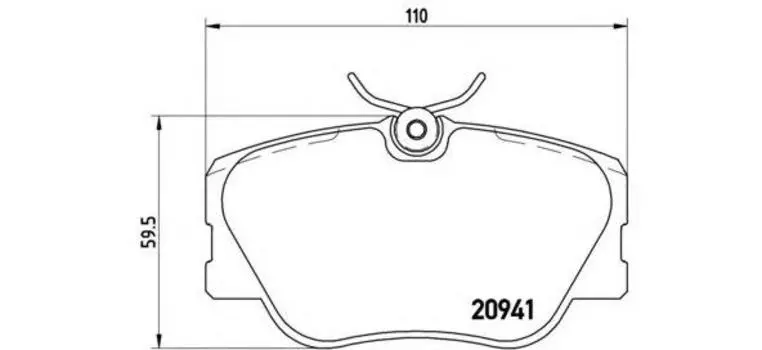 КОЛОДКИ ТОРМОЗНЫЕ ДИСКОВЫЕ К-Т, MERCEDES-BENZ 190 (W201) 10/82-08/93 / MERCEDES-BENZ COUPE (C124)
