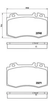 КОЛОДКИ ТОРМОЗНЫЕ ДИСКОВЫЕ К-Т MERCEDES-BENZ (BBDC) E-CLASS (W211) 11/05- / MERCEDES-BENZ C-CLASS
