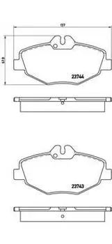 КОЛОДКИ ТОРМОЗНЫЕ ДИСКОВЫЕ К-Т MERCEDES-BENZ (BBDC) E-CLASS (W211) 11/05- / MERCEDES-BENZ E-CLASS