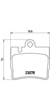 КОЛОДКИ ТОРМОЗНЫЕ ДИСКОВЫЕ К-Т MERCEDES-BENZ S-CLASS (W220) 09/98-08/05 / MERCEDES-BENZ S-CLASS C