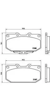 КОЛОДКИ ТОРМОЗНЫЕ ДИСКОВЫЕ К-Т NISSAN 300 ZX (Z32) 09/89-12/00 / SUBARU IMPREZA COUPE (GFC) 01/93