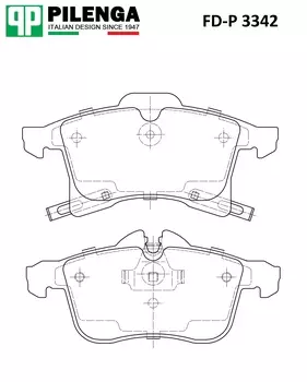 КОЛОДКИ ТОРМОЗНЫЕ ДИСКОВЫЕ ПЕР, ASTRA H