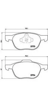 КОЛОДКИ ТОРМОЗНЫЕ ДИСКОВЫЕ ПЕР К-Т