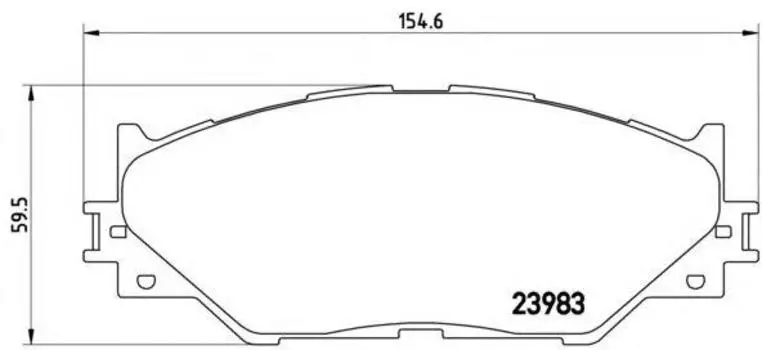 КОЛОДКИ ТОРМОЗНЫЕ ДИСКОВЫЕ ПЕР LEXUS IS C (GSE2) 04/09- / LEXUS IS II (E2) 08/05-04/13 / LEXUS IS I