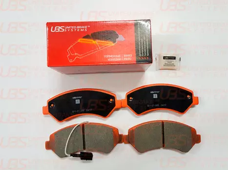 КОЛОДКИ ТОРМОЗНЫЕ ДИСКОВЫЕ | ПЕРЕД | СМАЗКА 5ГР