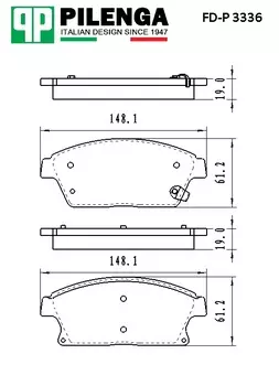 КОЛОДКИ ТОРМОЗНЫЕ ДИСКОВЫЕ ПЕРЕДНИЕ