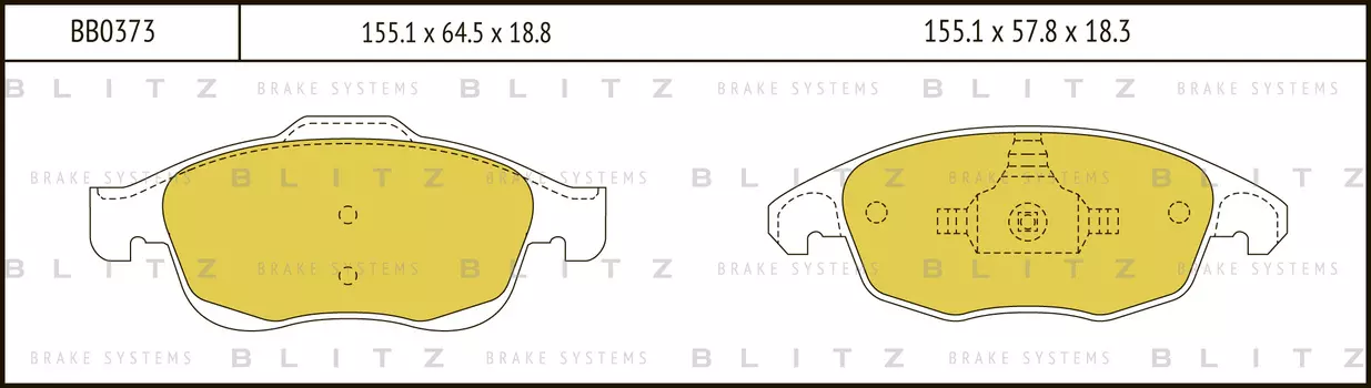 КОЛОДКИ ТОРМОЗНЫЕ ДИСКОВЫЕ ПЕРЕДНИЕ CITROEN C4 07-