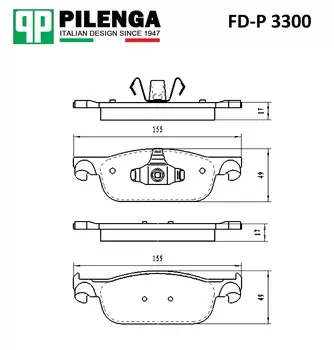 КОЛОДКИ ТОРМОЗНЫЕ ДИСКОВЫЕ ПЕРЕДНИЕ, LADA - XRAY, RENAULT CLIO,LOGAN, SANDERO/STEPWAY